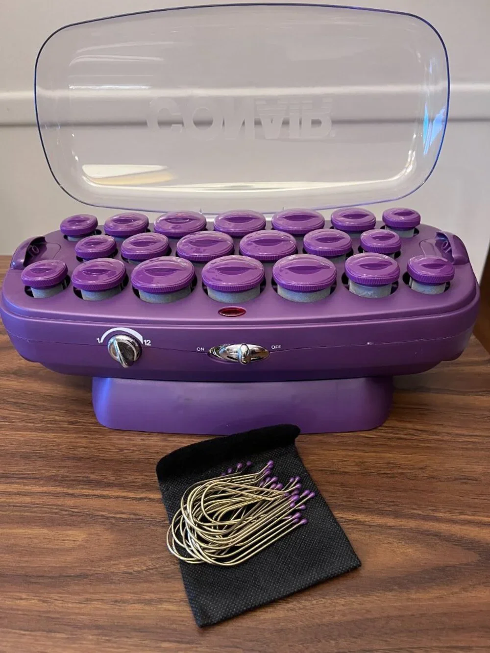 Conair Controlled Heat Settings Multi Size Rollers Set of 20 Flocked with Clips
